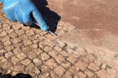 1800 yıllık taban mozaiği muhafaza altına alınıyor
