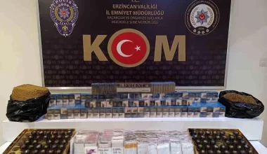 Erzincan’da Kaçak Sigara Operasyonu
