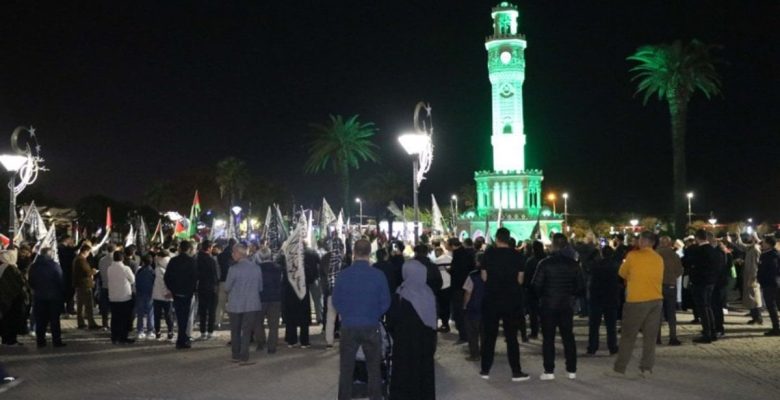 İzmir’de İsrail protestosu