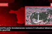 İzmit’te polis kovalamacası sonucu 2 ruhsatsız tabanca ele geçirildi