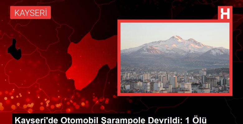 Kayseri’de araba şarampole devrildi: 1 meyyit