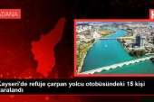 Kayseri’de otobüs kazası: 15 kişi yaralandı