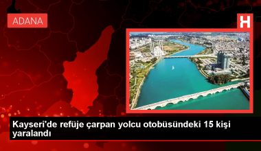 Kayseri’de otobüs kazası: 15 kişi yaralandı
