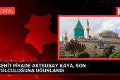 ŞEHİT PİYADE ASTSUBAY KAYA, SON SEYAHATİNE UĞURLANDI