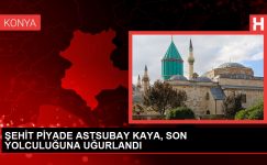 ŞEHİT PİYADE ASTSUBAY KAYA, SON SEYAHATİNE UĞURLANDI