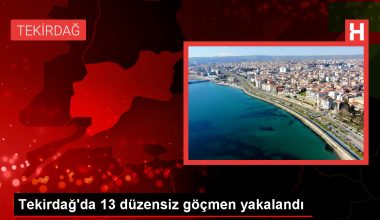 Tekirdağ’da 13 sistemsiz göçmen yakalandı