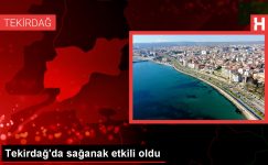 Tekirdağ’da sağanak, hayatı olumsuz etkiledi