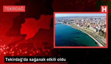 Tekirdağ’da sağanak, hayatı olumsuz etkiledi