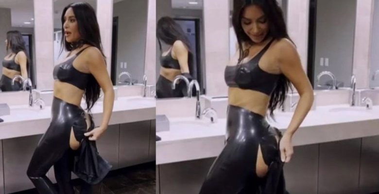 Ünlü oyuncu Kim Kardashian kamera önünde güç anlar yaşadı