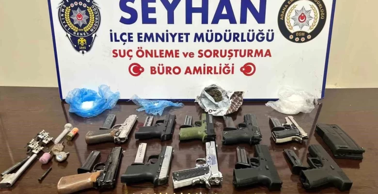 Adana’da Silah Ticareti Operasyonu: 10 Ruhsatsız Tabanca Ele Geçirildi