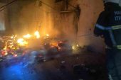 Antakya’da çadır yangını