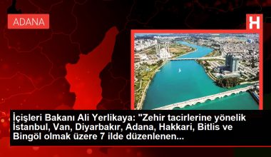 İçişleri Bakanı Ali Yerlikaya: “Zehir tacirlerine yönelik İstanbul, Van, Diyarbakır, Adana, Hakkari, Bitlis ve Bingöl olmak üzere 7 vilayette düzenlenen…