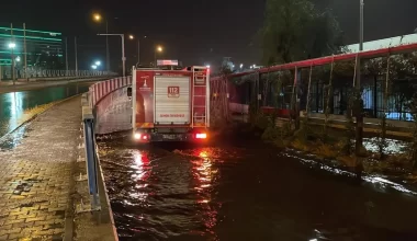 İzmir’de sağanak nedeniyle konutlar ve iş yerleri su altında kaldı