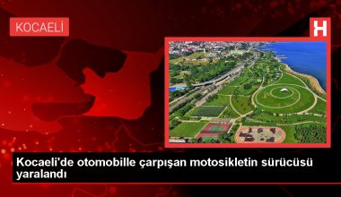 Karamürsel’de motosiklet ile araba çarpıştı, şoför yaralandı