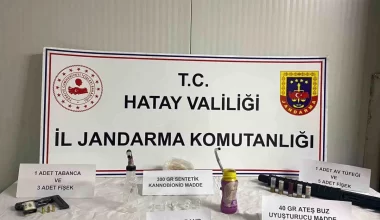 Kırıkhan’da Uyuşturucu Operasyonu: 1 Tabanca ve 1 Av Tüfeği Ele Geçirildi