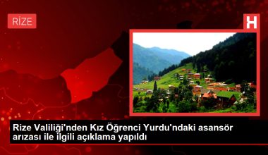 Rize Valiliği’nden Kız Öğrenci Yurdu’ndaki asansör arızası ile ilgili açıklama yapıldı