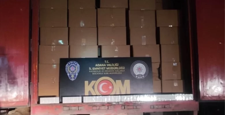 Adana’da 300 Bin Paket Kaçak Sigara Ele Geçirilen Kamyonun Şoförü Tutuklandı