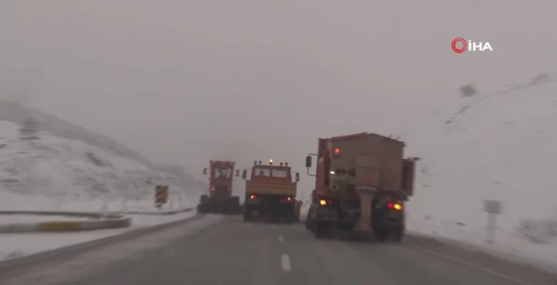 Erzincan’ın yüksek bölümlerinde kar yağışı tesirli oldu
