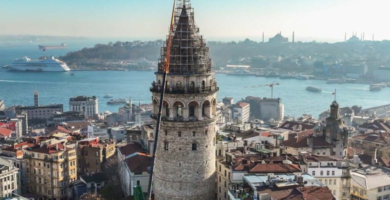 Galata Kulesi’nin onarımı göçmen kuşlar gelmeden tamamlanacak