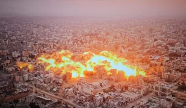 Hamas başkanının ofisi de oradaydı! İsrail, Filistin devlet kurumlarının bulunduğu bölgeyi yerle bir etti