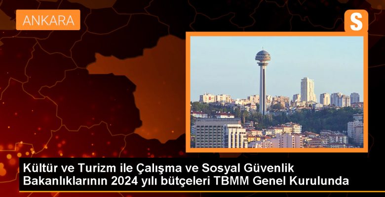 Kültür ve Turizm ile Çalışma ve Toplumsal Güvenlik Bakanlıklarının 2024 yılı bütçeleri TBMM Genel Heyetinde