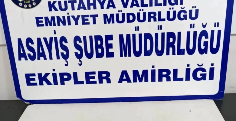 Kütahya’da polis uygulamasında 1 aranan şahıs yakalandı