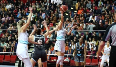 Melikgazi Kayseri Basketbol, EuroCup Women Play-Off birinci maçında İspanyol Movistar Estudiantes’i farklı yendi