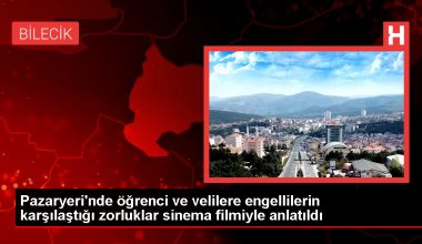 Pazaryeri’nde öğrenci ve velilere engellilerin karşılaştığı zorluklar sinema sinemasıyla anlatıldı
