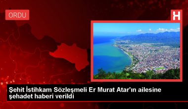 Pençe-Kilit Harekatı’nda şehit olan İstihkam Kontratlı Er’in ailesine şehadet haberi ulaştırıldı
