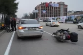 Adıyaman’da arabayla motosikletin çarpışması sonucu bir kişi yaralandı