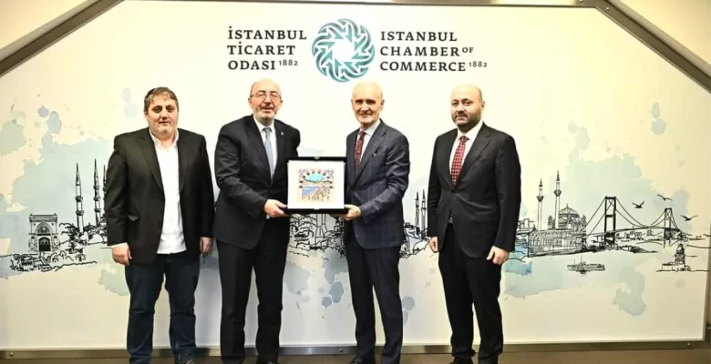 AK Parti Kütahya Vilayet Lideri Mustafa Önsay İstanbul Ticaret Odası Lideri Şekip Avdagiç’i ziyaret etti