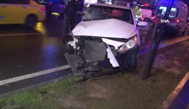 Ataşehir’de trafik kazası: 1’i ağır, 2 yaralı