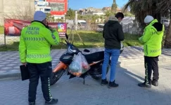 Manisa’da Motosiklet Kontrollerinde 21 Araç Trafikten Men Edildi