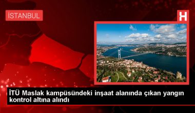 İTÜ Maslak yerleşkesinde konteyner yangını denetim altına alındı