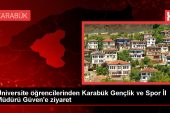 Karabük Üniversitesi Gazetecilik Kısmı Öğrencileri Gençlik ve Spor Vilayet Müdürü’nü Ziyaret Etti
