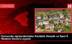 Karabük Üniversitesi Gazetecilik Kısmı Öğrencileri Gençlik ve Spor Vilayet Müdürü’nü Ziyaret Etti