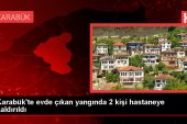 Karabük’te meskende çıkan yangında 2 kişi hastaneye kaldırıldı