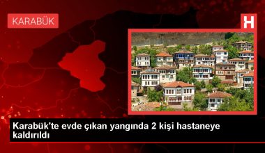 Karabük’te meskende çıkan yangında 2 kişi hastaneye kaldırıldı