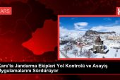 Kars’ta Jandarma Grupları Yol Denetimi ve Asayiş Uygulamalarını Sürdürüyor